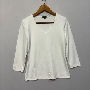 Judy P Women 3/4 Sleeve Tee T-Shirt Top Size Medium Nylon Blend Stretch D051 -11